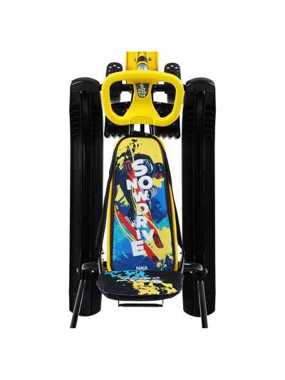 Снегокат с колёсами «Тимка спорт 6» Winter sport, ТС6/WS, с родительской ручкой, со спинкой и ремнём безопасности