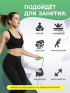 Скакалка спортивная ONLYTOP, 2.6 м, регулируемая, нейлон, цвет МИКС - Фото 3