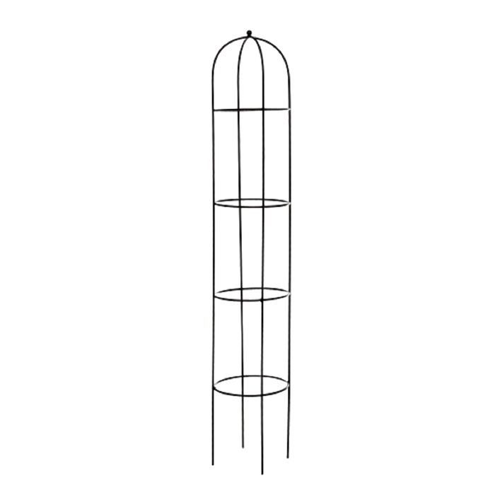 Опора для растений, d = 30 см, h = 162 см, металл, чёрная