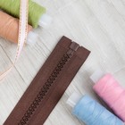 Молния «Трактор», №8, разъёмная, 100 см, цвет коричневый - Фото 4