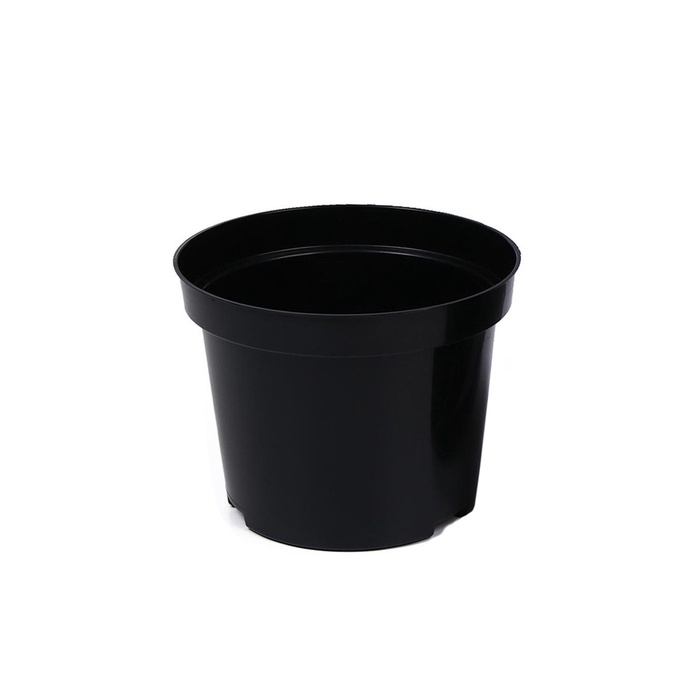 Горшок для рассады, 3 л, d=19 см, h=15 см, пластик, чёрный, Greengo