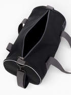 Сумка спортивная на молнии, без подкладки, длинный ремень, средний размер, цвет чёрный/серый - Фото 7