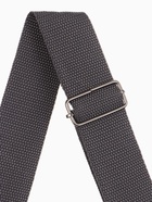 Сумка спортивная на молнии, без подкладки, длинный ремень, средний размер, цвет чёрный/серый - Фото 8