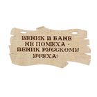 Табличка Веник в бане не помеха 30х11 см - Фото 1