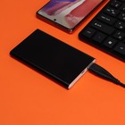 Внешний аккумулятор Luazon PB-17, 4000 мАч, USB, 1 А, индикатор, тонкий корпус, металл, чёрный - Фото 2
