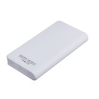 Внешний аккумулятор Luazon PB-01, 7200 мАч, 2 USB, 1/2.1 А, фонарик, белый - Фото 4