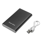 Внешний аккумулятор LuazON, 8000 мАч, USB, 1 А, индикатор, тонкий корпус, металл, чёрный - Фото 3