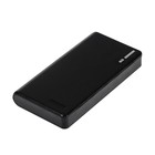 Внешний аккумулятор Luazon PB-26, 15600 мАч, 2 USB, 1/2 А, фонарик, чёрный - Фото 4