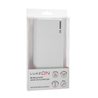 Внешний аккумулятор LuazON, 15600 мАч, 2 USB, 1/2 А, фонарик, белый - Фото 4