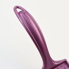 Щётка - пуходёрка мягкая с каплями , увеличенное кол-во зубцов, основание 68х48 мм, бордовая - Фото 4
