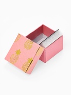 Коробочка подарочная под кольцо, серьги «Ананасы», 5×5 см, (размер полезной части 4.5×4.5 см), МИКС - Фото 4