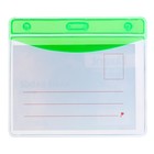 Бейдж горизонтальный 105 х 75 мм, Axent, 350 мкм (внешний размер 112 х 97 мм), глянецевый зелёный - Фото 2