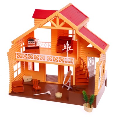 Дом-дача для зверей, с мебелью и аксессуарами