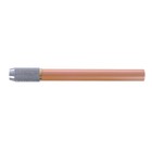 Удлинитель-держатель с резьбовой цангой для карандашей диаметром до 8 мм (для цветных, пастельных, чёрнографитных, акварельных и косметических карандашей), металлический, медный - фото 318255798