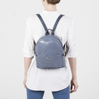 Рюкзак молодёжный, отдел на молнии, 2 наружных кармана, цвет синий - Фото 3