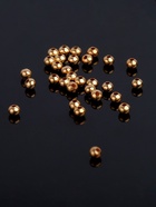 Кримп (зажимная бусина) СМ-370 (набор 30 шт.), 3.2 мм, цвет золото - Фото 4