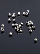 Кримп (зажимная бусина) СМ-370 (набор 30 шт.), 3,2 мм, цвет серебро - Фото 4