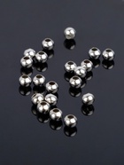 Кримп - зажимная бусина СМ-372, набор 20 шт. 5 мм, цвет серебро - Фото 4