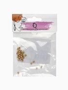 Кримп - зажимная бусина СМ-434, набор 30 шт. 3 мм, цвет золото - Фото 3