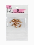 Кримп - зажимная бусина СМ-434-1, набор 30 шт. 4 мм, цвет золото - Фото 3