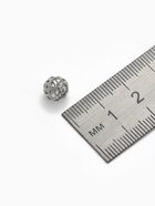 Кримп - зажимная бусина СМ-396, набор 10 шт. 8 мм, цвет серебро - Фото 2