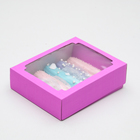 Коробка с окном, сиреневая, 18 х 15 х 5 см - Фото 2