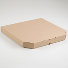 Коробка для пиццы, бурая, 42 х 42 х 4,5 см - фото 300680051