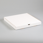 Коробка для пиццы, белая, 31 х 31 х 3,5 см - фото 298255690