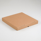 Коробка для пиццы, бурая, 33 х 33 х 4 см - фото 318256000