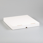 Упаковка для пиццы, белая, 30 х 30 х 4 см - фото 8901675