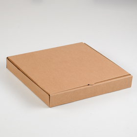 Коробка для пиццы, бурая, 30 х 30 х 4 см