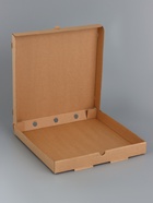 Коробка для пиццы, бурая, 30×30×4 см - Фото 3