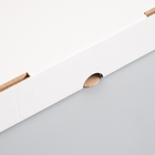 Коробка для пиццы, белая, 33×33×4 см - Фото 2