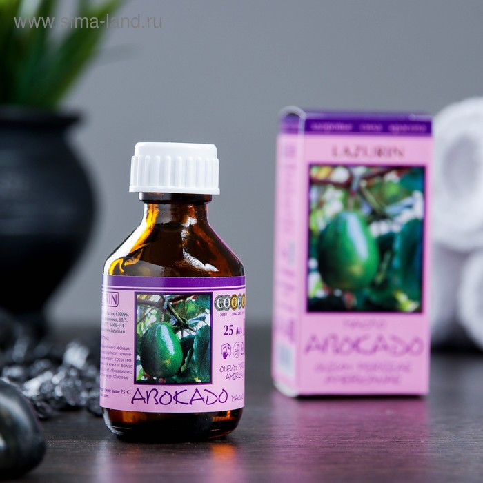 Жирное масло "Авокадо" в индивидуальной упаковке, 25мл - Фото 1