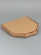 Коробка для пиццы, бурая, 25.5×25.5×3 см - Фото 1