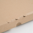 Коробка для пиццы, бурая, 25,5 х 25,5 х 3 см - Фото 3