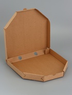 Коробка для пиццы, бурая, 25.5×25.5×3 см - Фото 4