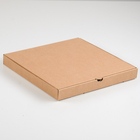 Коробка для пиццы, бурая, 31 х 31 х 3,5 см - фото 318256012