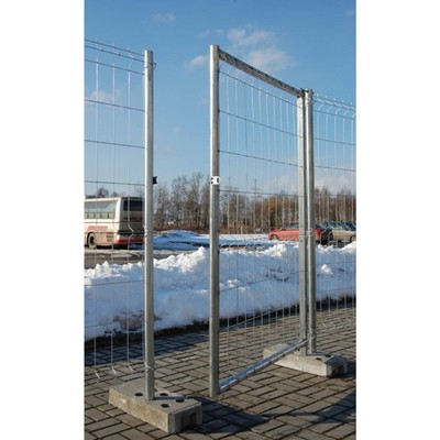 Калитка 195×100 см, толщина металла 3.3 мм, на бетонном основании