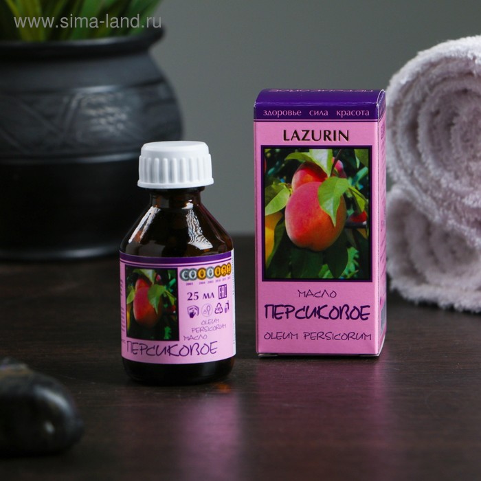 Жирное масло "Персиковое" в индивидуальной упаковке, 25мл - Фото 1