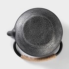 Чайник чугунный Доляна «Хрома», 800 мл, с ситом, эмалированное покрытие внутри, цвет серый - Фото 6
