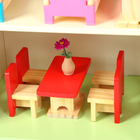 Дом деревянный для кукол, 41×8×50 см, с мебелью - Фото 3
