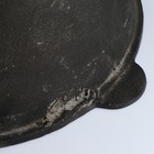 УЦЕНКА Казан чугунный, 8 л, плоское дно, алюминиевая крышка - Фото 5