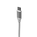 Кабель Krutoff 3 в 1, Lightning/micro USB/ Type-C, 1.2 м, белый - Фото 5