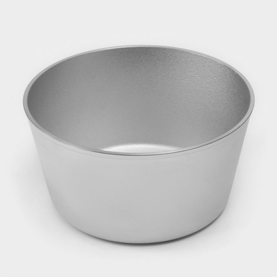 Хлебная форма, 18×18×9 см, средняя, круглая, цвет серебряный