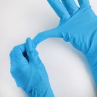 Перчатки нитриловые, усиленные, с удлиненной манжетой A.D.M. «Усиленные +», размер M, 50 шт/уп, 15 г - Фото 2