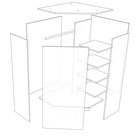 Кровать-чердак детская «Пионер», цвет белое дерево / оранжевый - Фото 3