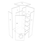 Кровать-чердак детская «Пионер», цвет венге / лайм - Фото 2
