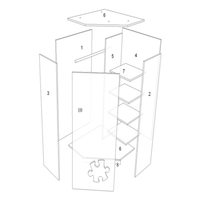 Кровать-чердак детская «Пионер», цвет венге / лайм