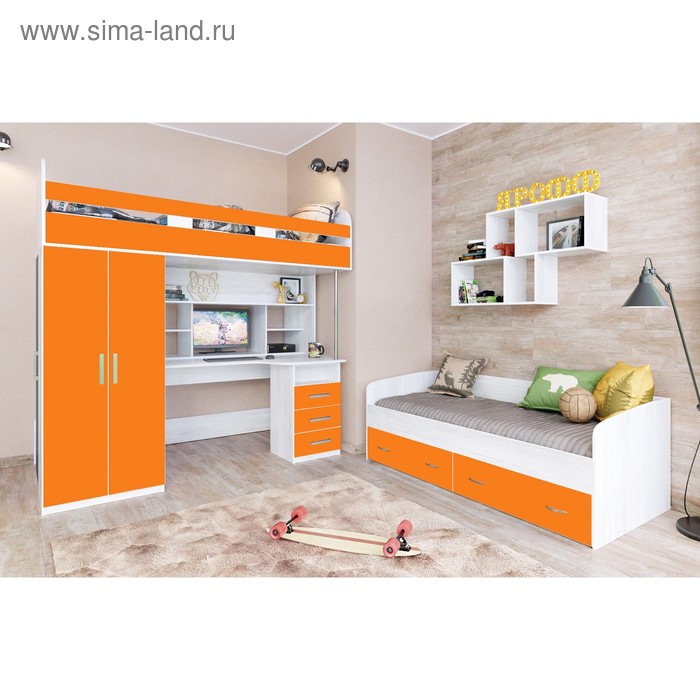 Детская комната Аракс, Винтерберг/Оранжевый - Фото 1